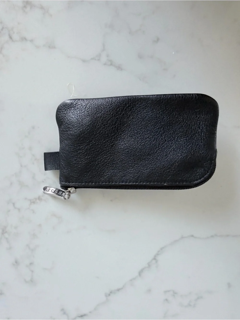 N/A black leather